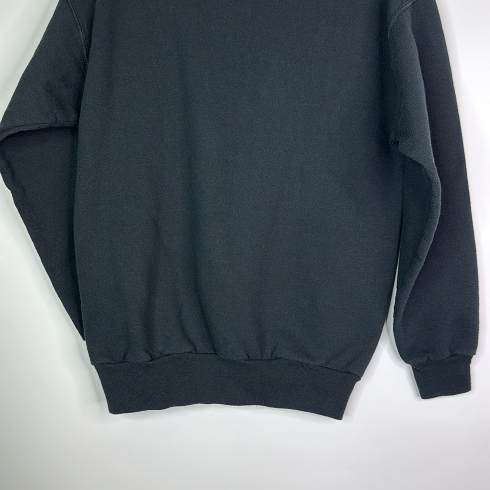 Vintage Hanes Black Alaska Moose Aurora Borealis Crew Sweatshirt Small - Picture 6 of 10